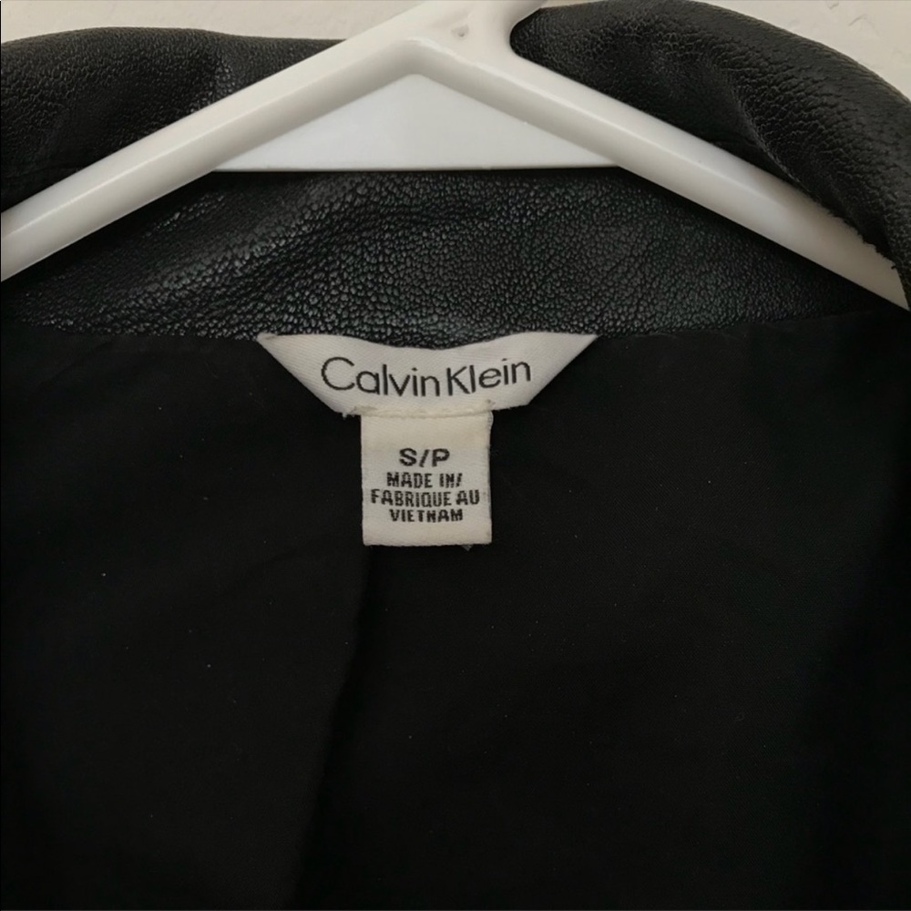 Authentic Calvin Klein Leather Jacket - image 2